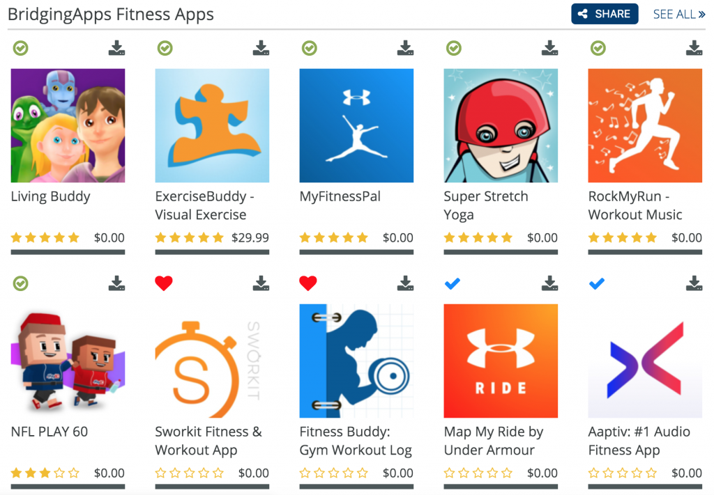 Fitness App List